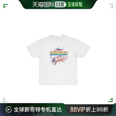 【99新未使用】香港直邮Balenciaga 巴黎世家 男士 徽标短袖T恤 6