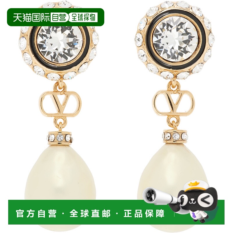香港直邮valentino 华伦天奴 女士 VLogo Signature 耳坠 7W2J0AD