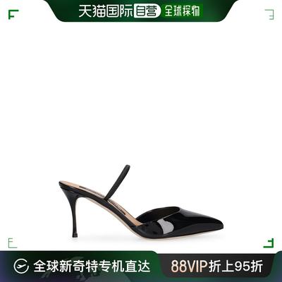 香港直邮Sergio Rossi 塞乔 罗西 女士 75毫米漆皮露跟高跟鞋