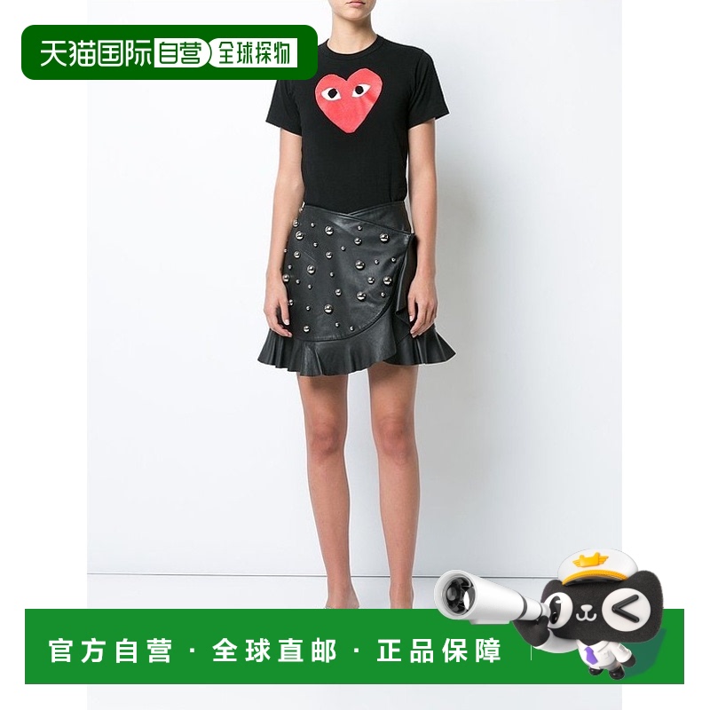 1h可退 欧洲直邮COMME DES GARCONS川久保玲女士黑色短袖圆领棉质