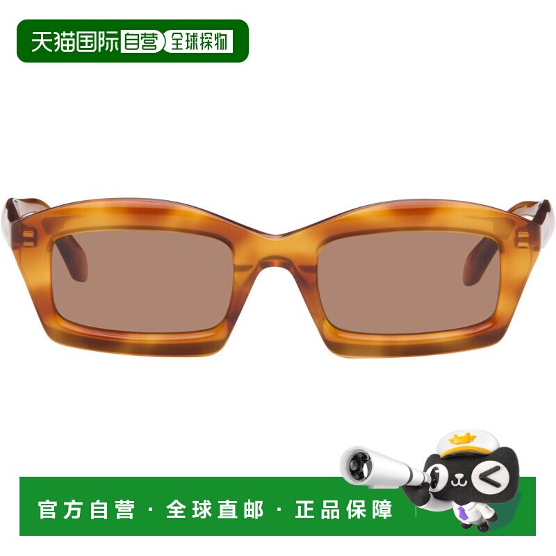 1h可退 香港直邮alaia 女士 棕色太阳镜 AA0089S004HAVANAHAVANAB
