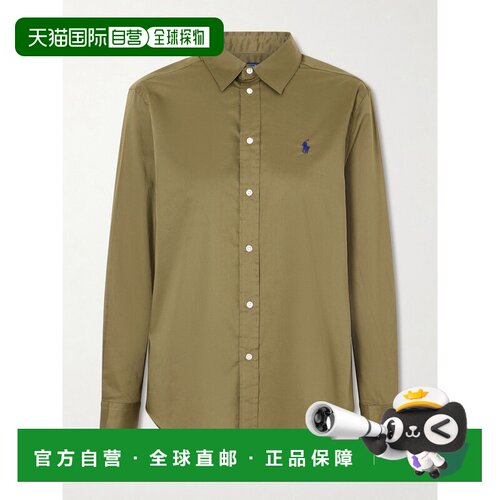 香港直邮Polo Ralph Lauren Polo 拉夫 劳伦 女士 刺绣牛津棉质通