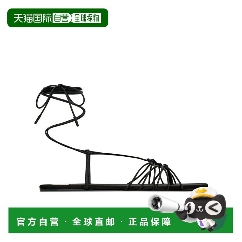 香港直邮Saint Laurent BABYLONE 光滑皮革凉鞋 820656AAEOF