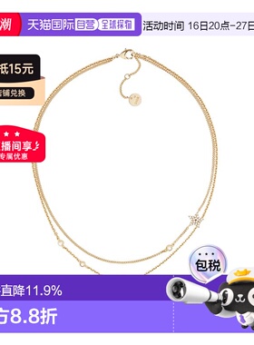 1h可退 自营欧洲直邮DIOR迪奥 项链双链条双层迪丽热巴同款首饰
