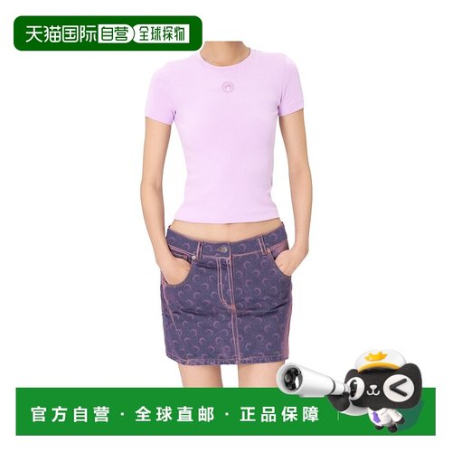 香港直邮Marine Serre 平纹针织T恤 WTT012ACJER0008女装