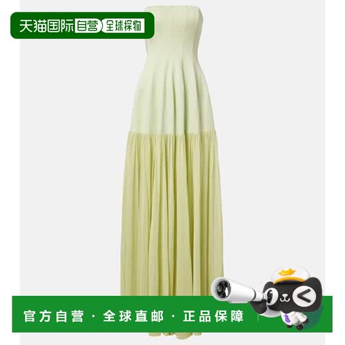 香港直邮Simkhai 女士 Sandrine 褶皱针织抹胸礼服连衣裙