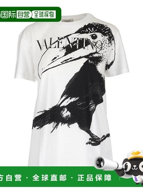 【99新未使用】香港直邮Valentino 巨嘴鸟印纹 T 恤 RV3MG00YEQR