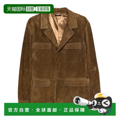 1h可退 香港直邮Tom Ford 长袖皮夹克 LJM020LMS028