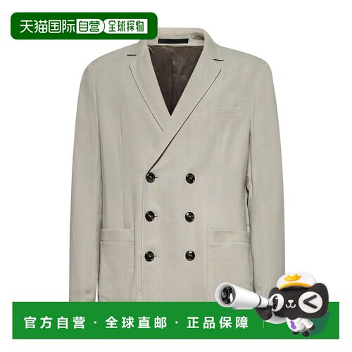 1h可退 香港直邮armani 阿玛尼 男士 Giorgio 经典双排扣夹克 GM0