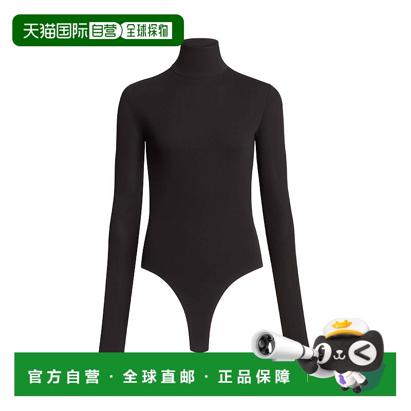 1h可退 香港直邮Alaia 女士 心形镂空针织连体衣 black黑色 舒适