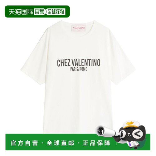 香港直邮VALENTINO 女士T恤 BMG24Q95WA03 SS2025【付后1h可退】