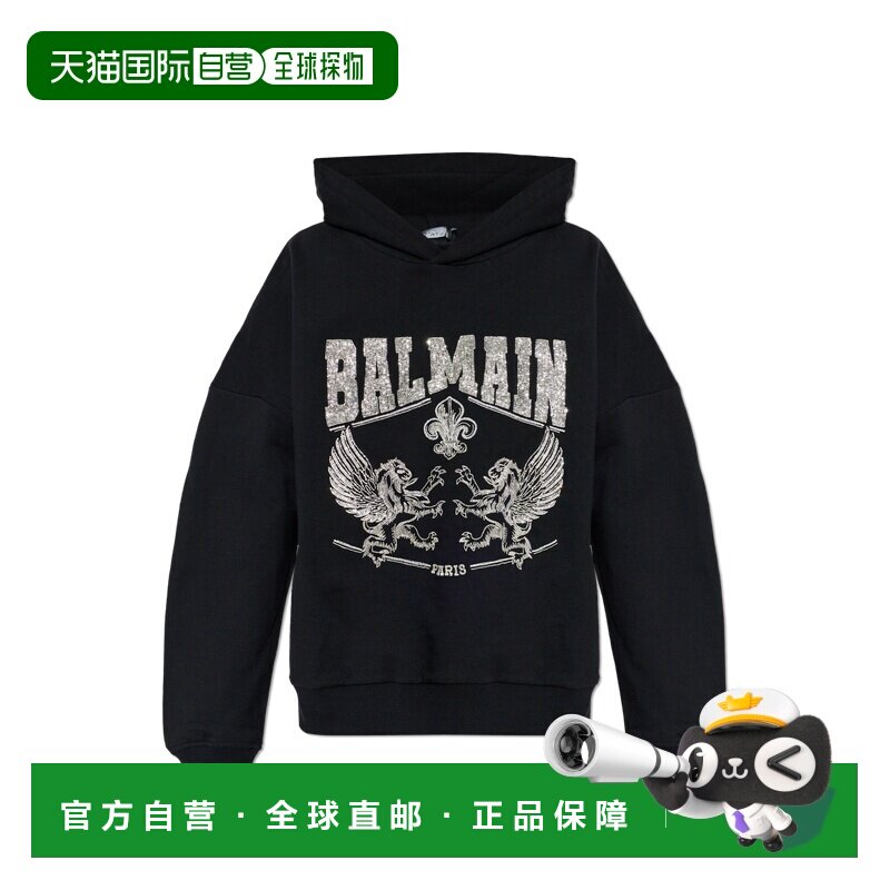 1h可退 香港直邮BALMAIN 男士卫衣 GH1JT251PD33EAW SS2026 黑色