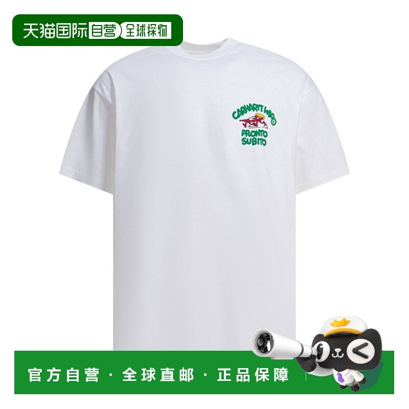 香港直邮CARHARTT WIP 男士 白色棉质T恤 I03519502XX03WHITE,运动服/休闲服装,运动T恤,淘宝优惠券,粉丝福利购,淘宝优惠卷