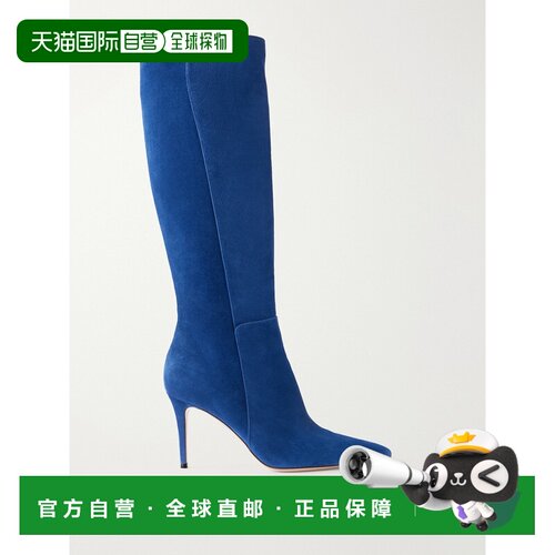 香港直邮Gianvito Rossi 吉安维托 罗西 女士 Levy 85 绒面革及膝