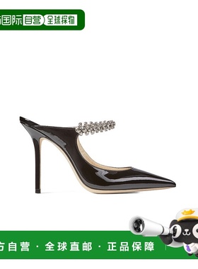 香港直邮Jimmy Choo BING 系列水晶绑带高跟鞋 BING100PAT010003