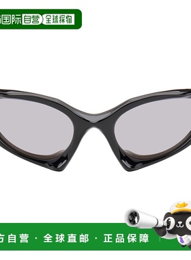 香港直邮Balenciaga 巴黎世家 女士 黑色 Runner Cat 太阳镜 BB03