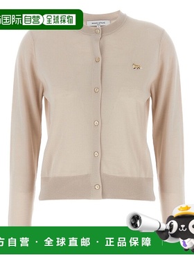 1h可退 香港直邮MAISON KITSUNE 女士 狐狸贴片常规开衫 MW00507K