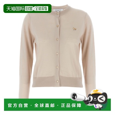 1h可退 香港直邮MAISON KITSUNE 女士 狐狸贴片常规开衫 MW00507K