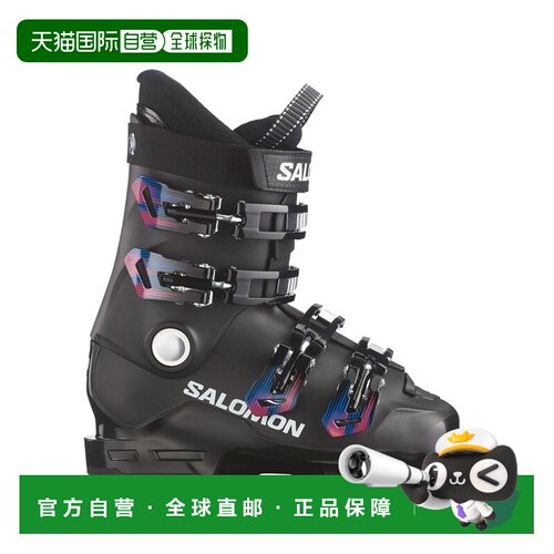 欧洲直邮Salomon萨洛蒙 T4 L儿童黑色/多色聚烯烃高山滑雪鞋