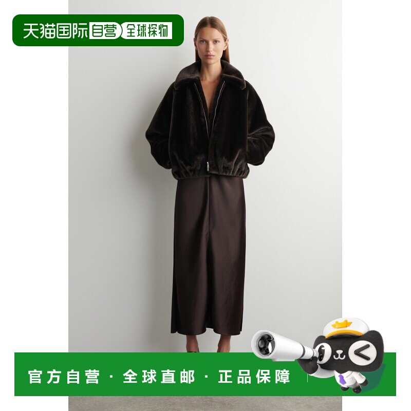 自营欧洲直邮COS 女士红色皮革搭扣高跟鞋