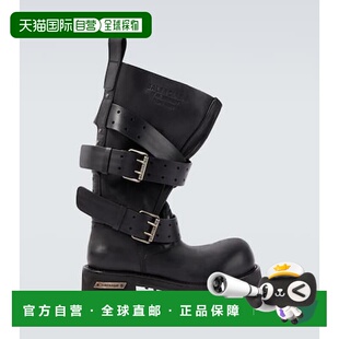 1h可退 香港直邮Balenciaga 巴黎世家 男士 Venom 皮质骑士靴子