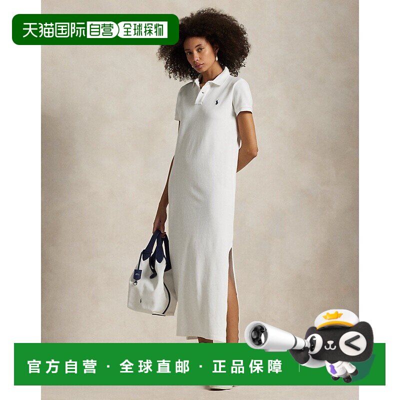 自营欧洲直邮RALPH LAUREN拉夫劳伦 Polo棉质珠地网眼连衣裙图片