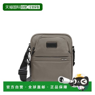 自营欧洲直邮Tumi途明 Alpha 4男士合金灰弹道尼龙拉链开合斜挎包