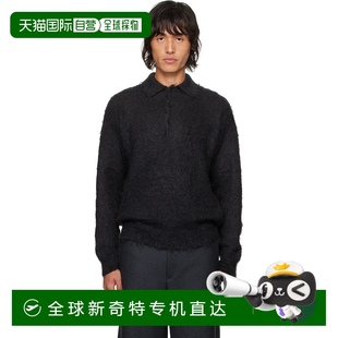 A24AP02KM Polo 衫 舒适时 black黑色 男士 香港直邮AURALEE 黑色