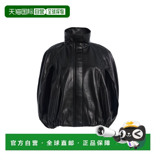 美国直邮Simkhai 女士 Jada 皮革披肩式夹克 black黑色 舒适时尚