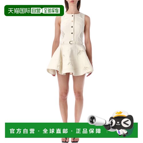 1h可退 香港直邮Self-Portrait 女士 刺绣牛仔迷你连衣裙 SS26821
