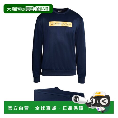 香港直邮Ea7 男士 Tracksuits 运动装 blue蓝色 舒适时尚运动套装
