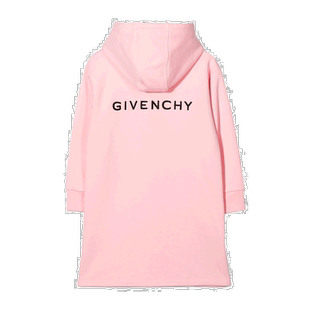 香港直邮Givenchy 徽标连帽连衣裙 H12212