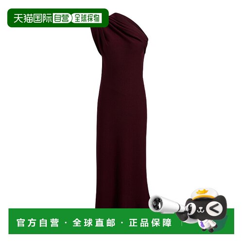 香港直邮KHAITE 女士 Coast 不对称美利奴羊毛中长连衣裙