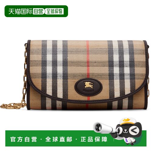 香港直邮Burberry 巴宝莉 女士 驼色 Highlands Chain Strap Wall