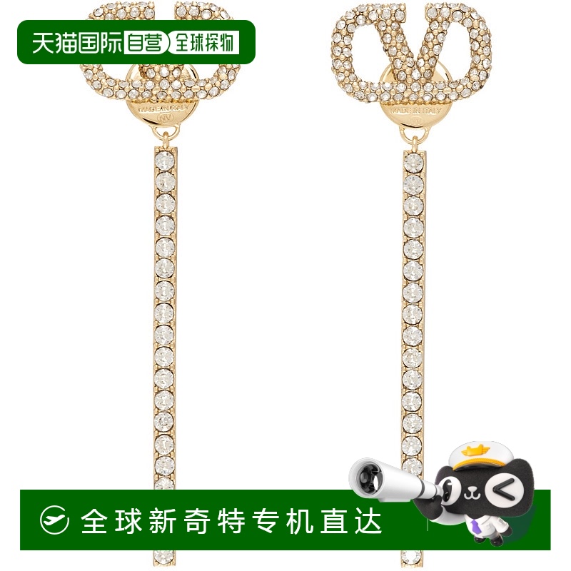 1h可退 香港直邮Valentino 华伦天奴 女士 金色耳坠 5W2J0W66YCW