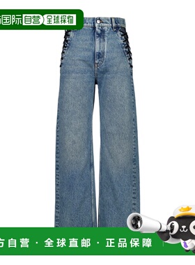 香港直邮Stella McCartney 腰带环牛仔长裤 6D04583SQH47