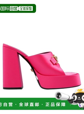 香港直邮Versace 徽标高跟凉鞋 单鞋10101771A00619范思哲