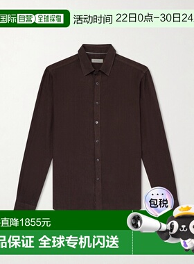 香港直邮Canali 康钠丽 男士 亚麻衬衫 GM02128CSL7077502