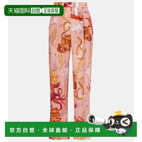 香港直邮FARM RIO 女士 Wonder 水手式印花直筒休闲裤长裤女装