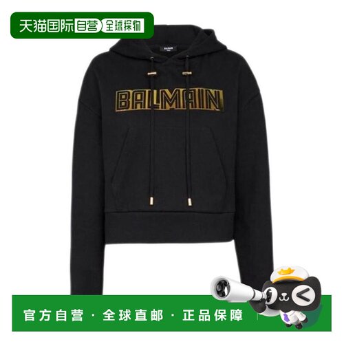 香港直邮BALMAIN 女士针织衫 WF0JP010B098EAD AW2023 黑色 Sweat