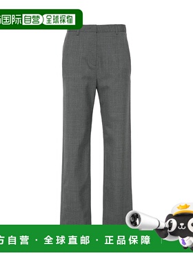 香港直邮Valentino 腰带环休闲裤 BRB5V08M4华伦天奴直筒羊毛