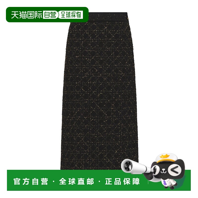 香港直邮Dior 中长款大藤蔓半身裙直筒裙包臀裙 614J05A9522
