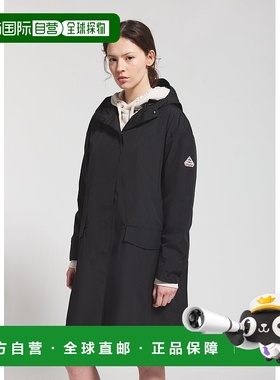 自营欧洲直邮Pyrenex Meadow女士黑色防水派克大衣