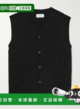 香港直邮Mr P. 男士 钩花有机棉背心 MPK25103599NEROS