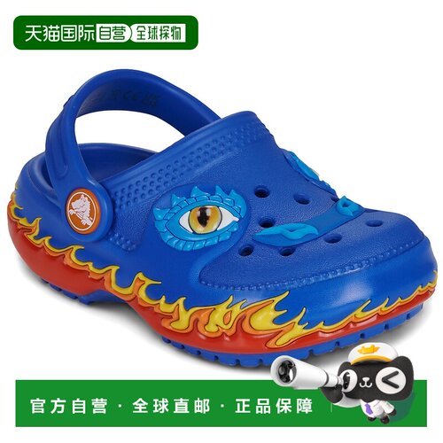 欧洲直邮Crocs 卡骆驰 男孩鞋子 包头拖鞋 春夏 蓝色 Classic IAM