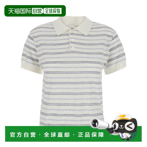 香港直邮DUNST 女士POLO衫 SS2026短袖UDSW6B127IVWHITESOFTBLUE