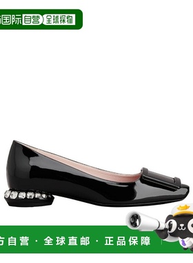香港直邮Roger Vivier Strass Heel 包扣芭蕾舞鞋 RVW69234560D1P