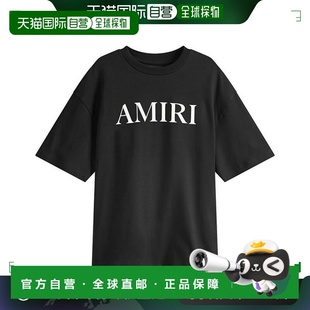 1h可退 香港直邮AMIRI 男士 短袖T恤 AMJYTE1073 black黑色 舒适
