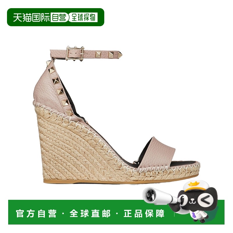 香港直邮Valentino Rockstud 坡跟凉鞋 WS0090VTO华伦天奴