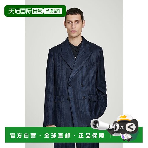 欧洲直邮COS 男士海军蓝聚酯西服新款